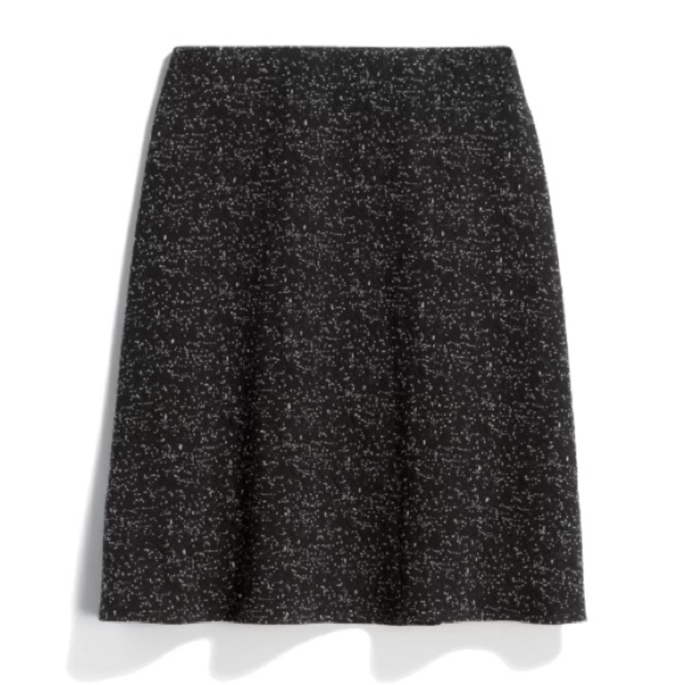 Margaret M Christabel Textured Skirt, size XL, black and gray